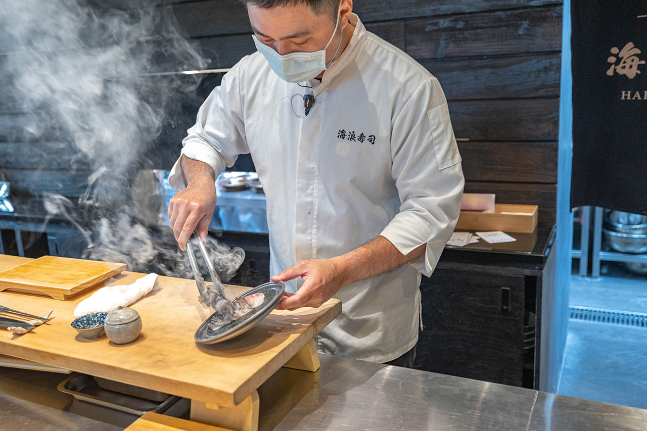 海浪壽司｜日式割烹台中無菜單料理推薦，爆量生魚壽司活體宮崎小沢蟹，超適合聚餐慶生的超大包廂用餐空間，最新2026台中北屯日本料理推薦 75