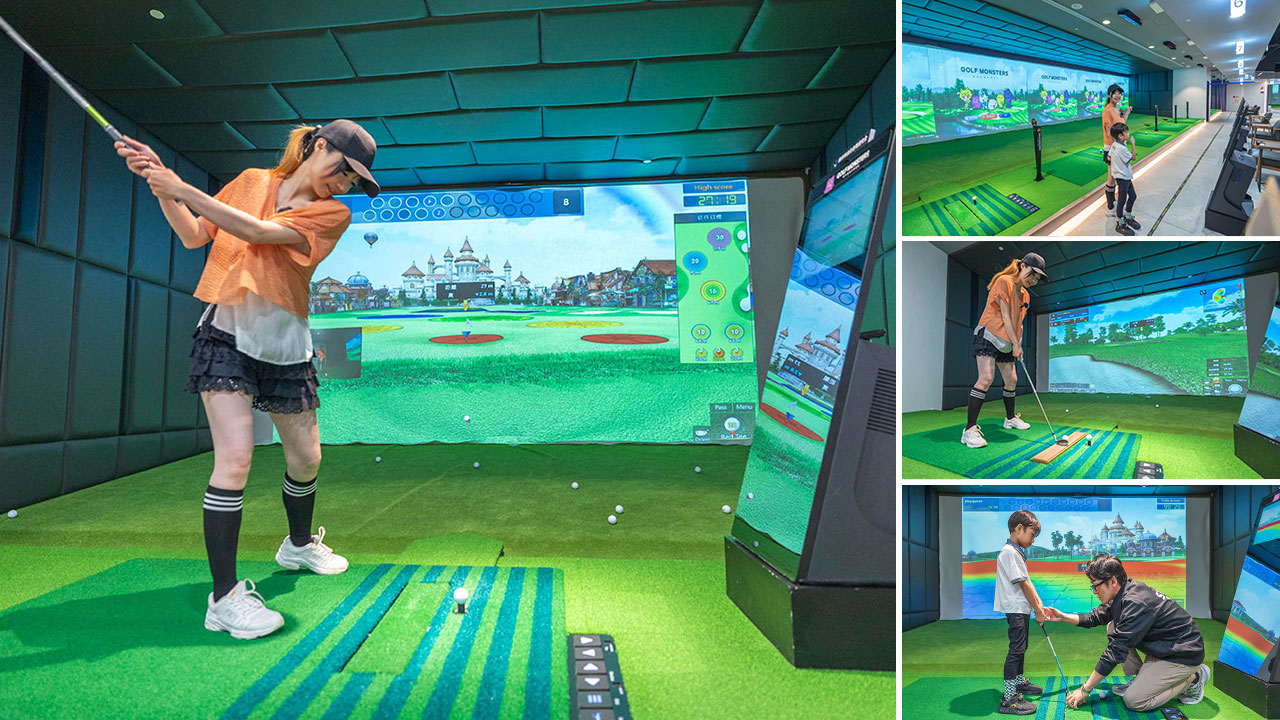 GOLF MONSTERS｜室內竟然也能打高爾夫！最新2025台北松山區景點推薦，聯誼、團建、商務聚會超時尚都會運動，不怕風吹雨淋的超私密台北高爾夫球場推薦