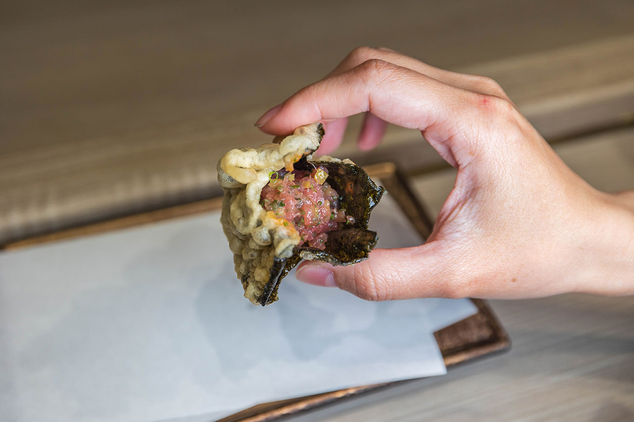 【台中無菜單推薦】船艙せんしつ 天 料理：頂級天婦羅 Omakase 究極盛宴，九州松葉蟹、海膽鮪魚海苔包，最新2026台中北屯區美食推薦 63