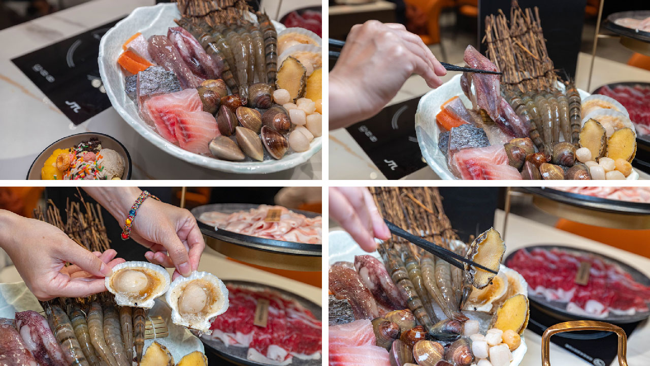桔日鍋物 彰化員林4.9 分神級吃到飽火鍋！爆量肉片海陸饗宴60樣小菜自助吧隨你吃，超特色湯底滑嫩蒸蛋鍋，2026員林美食推薦 77