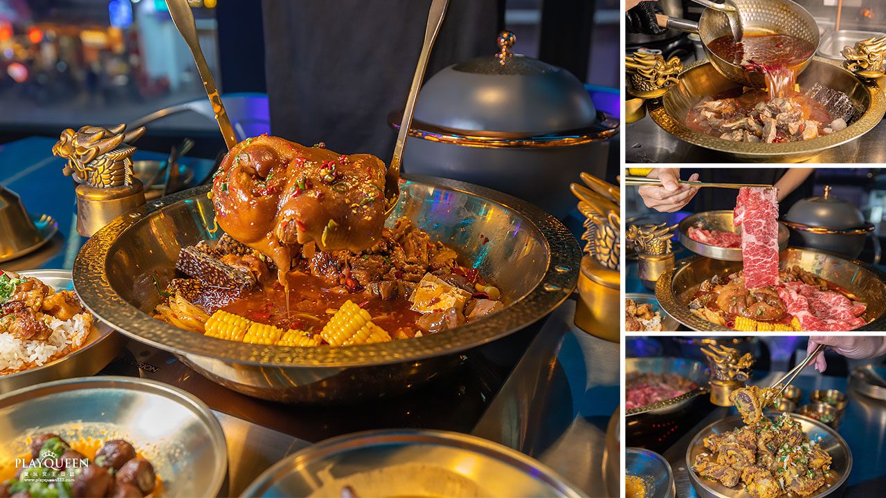 夯爐麻辣烤鴨鍋｜台中逢甲最新火鍋店，全台首創香滷爌肉+脆皮烤鴨+麻辣火鍋，冬季必吃逢甲美食推薦，2025台中西屯美食推薦