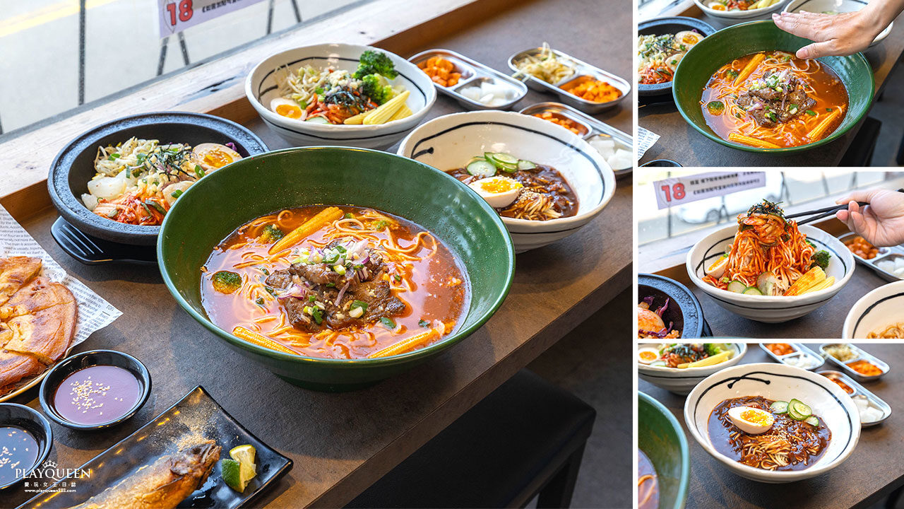 阿里郎食堂｜台中竟然有這間韓式麵店，比臉大牛小排加麵免費再送小菜！最新台中中科博館美食推薦，2025台中西區美食推薦